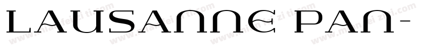 Lausanne Pan字体转换